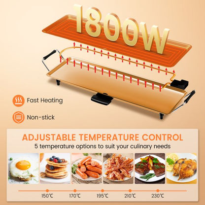 XL 70 x 23cm Electric Teppanyaki Table Griddle