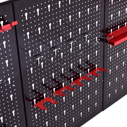 24" x 48" Metal Pegboard Garage Tool Board Holder