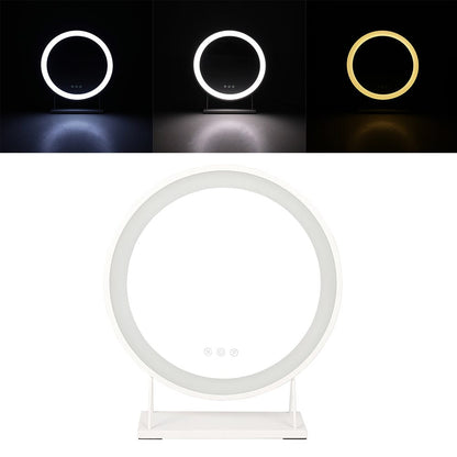 Contemporary Round Vanity Mirror with LED Lights