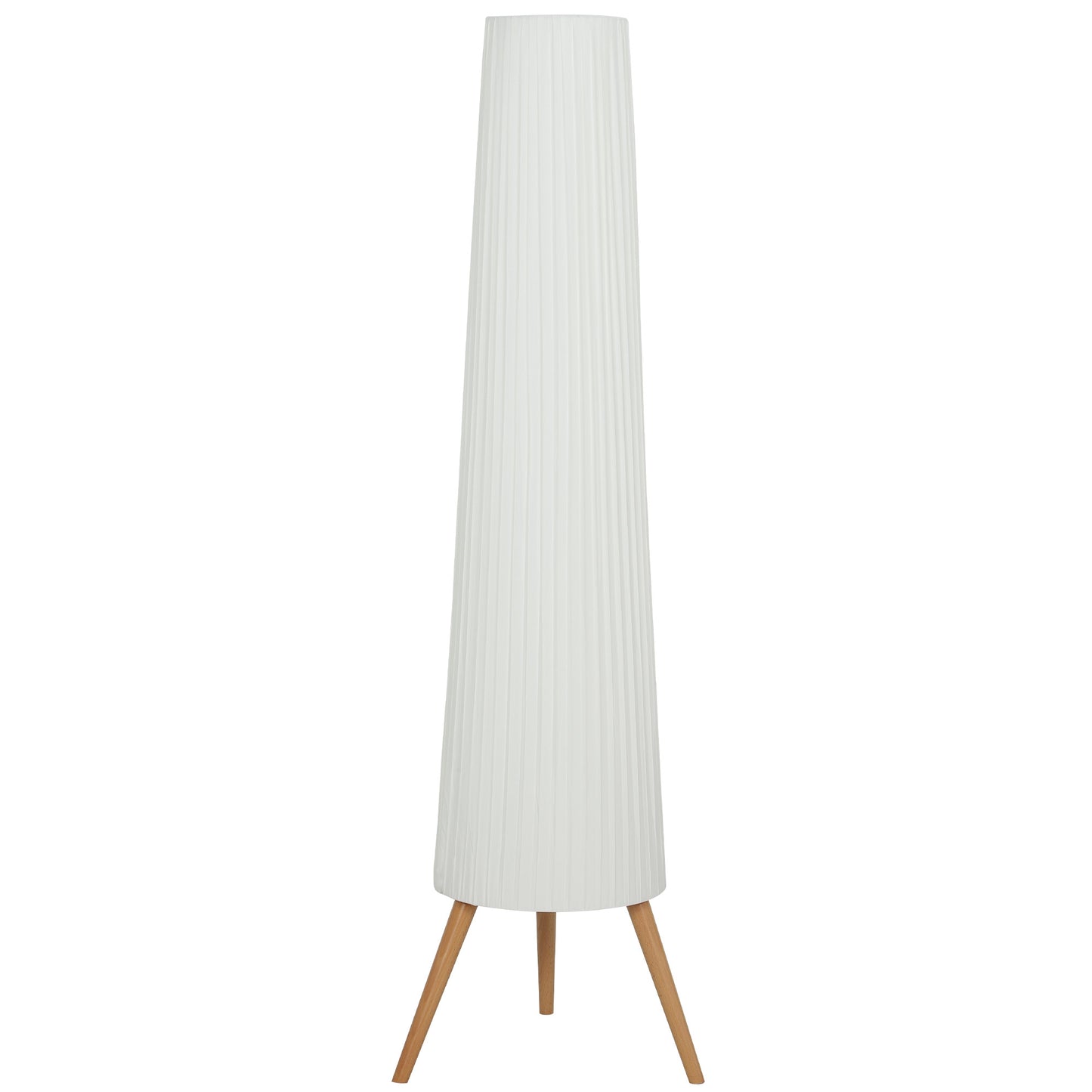 HOMCOM Three-Level Tripod Floor Lamp - White