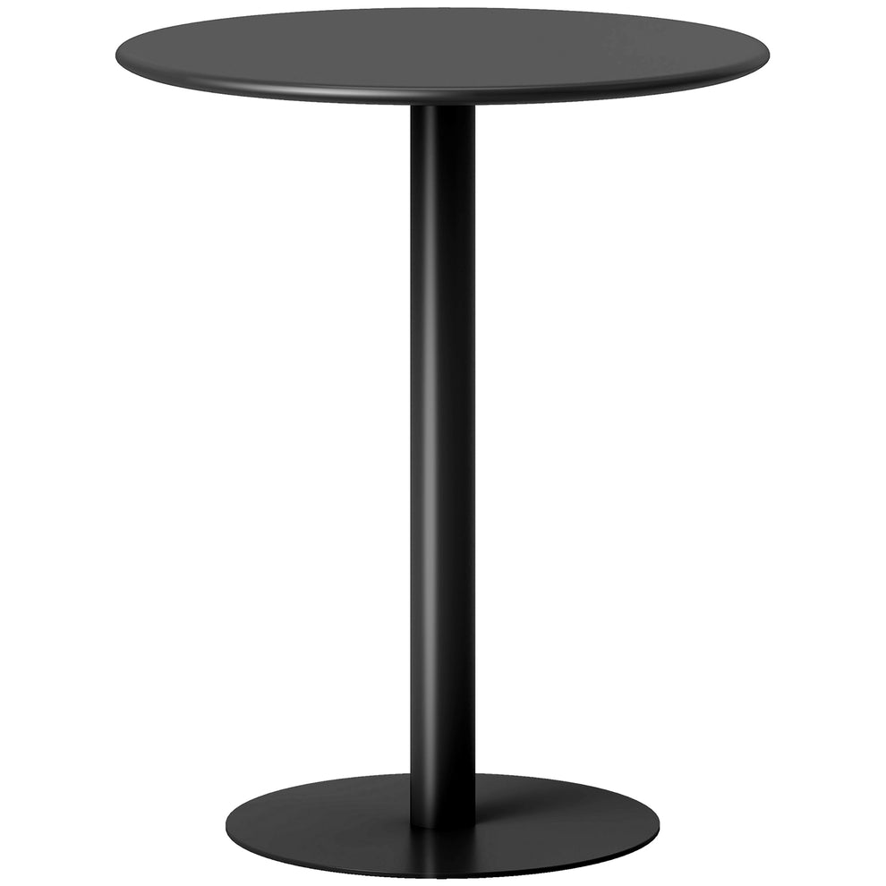 HOMCOM Dining Table, Round Kitchen Table with Steel Base for Living Ro ...