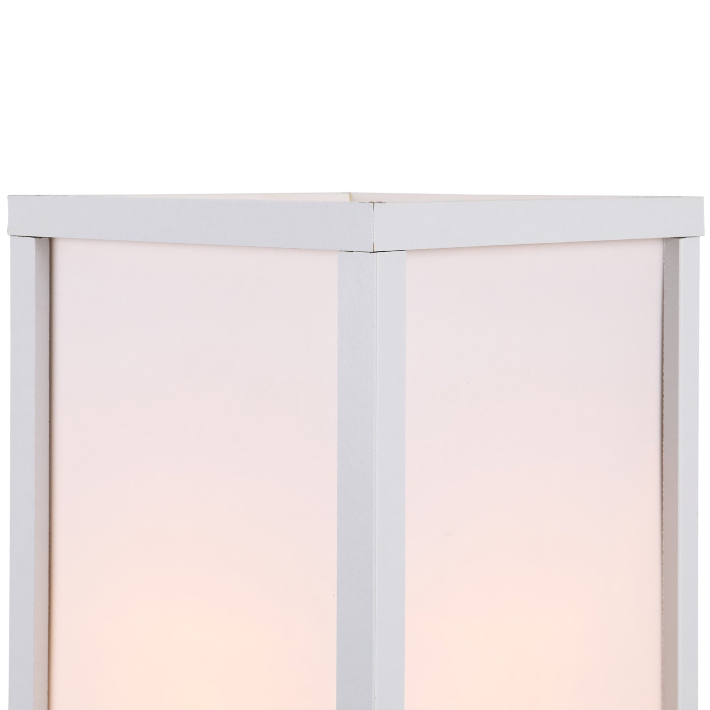 HOMCOM 3-Tier Floor Lamp, Floor Light with Storage Shelf, Reading Standing Lamp with Acrylic Shade for Living Room, Bedroom, Kitchen, Dining Room, Office, Dorm, 160cm, White