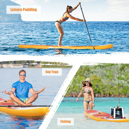 11FT Inflatable Stand Up Paddle Board Adjustable Non-Slip Deck