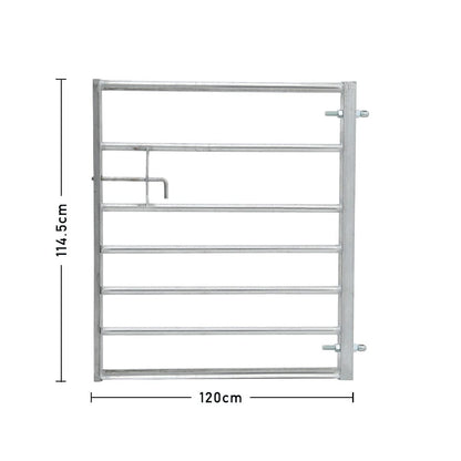 4-12FT Durable Galvanized Metal Field Gate
