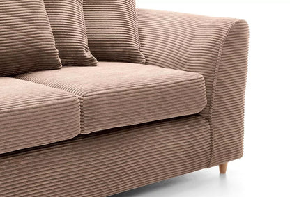 Jill Jumbo 3 Seater Sofa - Brown