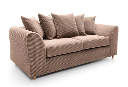 Jill Jumbo 3+2 Seater Sofa - Brown