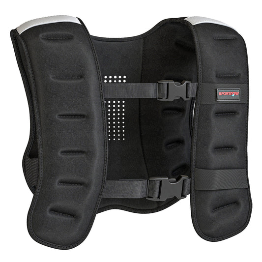 SPORTNOW Weighted Vest, 5 kg Weight Vest with Adjustable Straps, Reflective Strips, Black