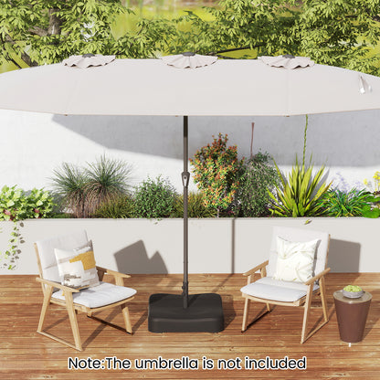 80 kg Patio Umbrella Base with 2 Sandbags and Dust-proof Cover