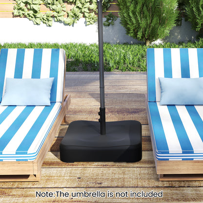 80 kg Patio Umbrella Base with 2 Sandbags and Dust-proof Cover
