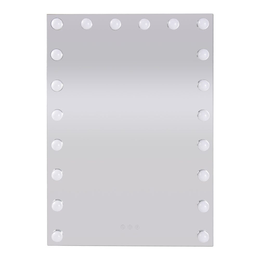 Rectangle Hollywood Vanity Mirror with 20 Dimmable LED Bulbs