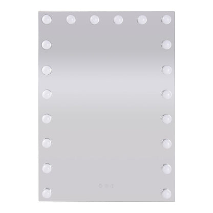 Rectangle Hollywood Vanity Mirror with 20 Dimmable LED Bulbs