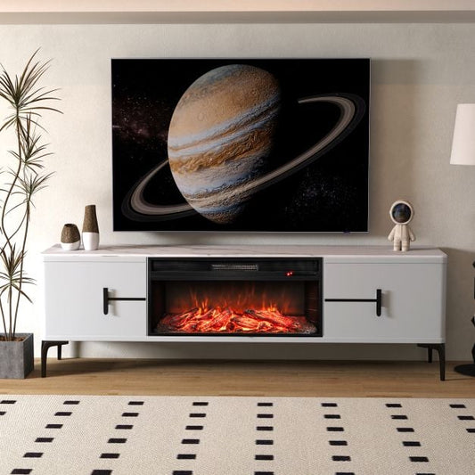86 cm 5000 BTU Recessed Electric Fireplace Insert with Remote Control