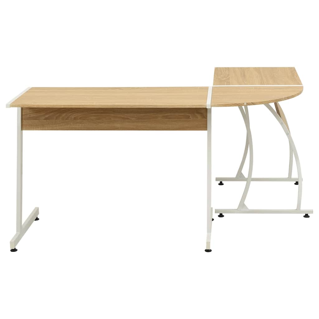 Corner Desk L-Shaped Oak