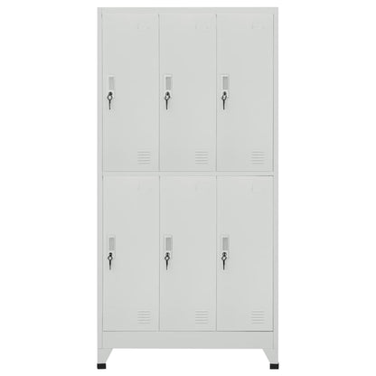 vidaXL Locker Cabinet | Grey | High-quality steel | Large | Locker Cabinet 2