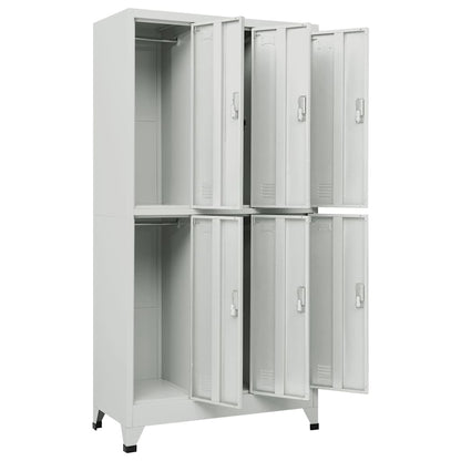 vidaXL Locker Cabinet | Grey | High-quality steel | Large | Locker Cabinet 3