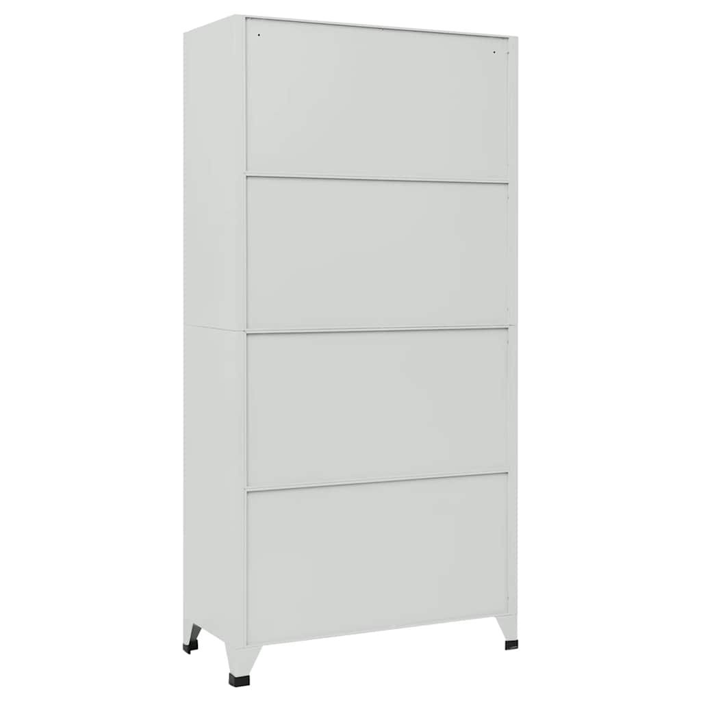 vidaXL Locker Cabinet | Grey | High-quality steel | Large | Locker Cabinet 5