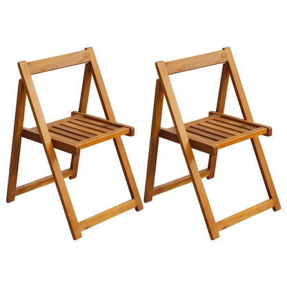 vidaXL Folding Chairs Solid Wood Acacia