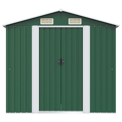 vidaXL Garden Shed | Green | Galvanised steel | Large | Durable | Garden Shed 5