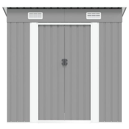 vidaXL Garden Shed | Grey | Galvanised steel | 190x124x181 cm | Garden Shed 5