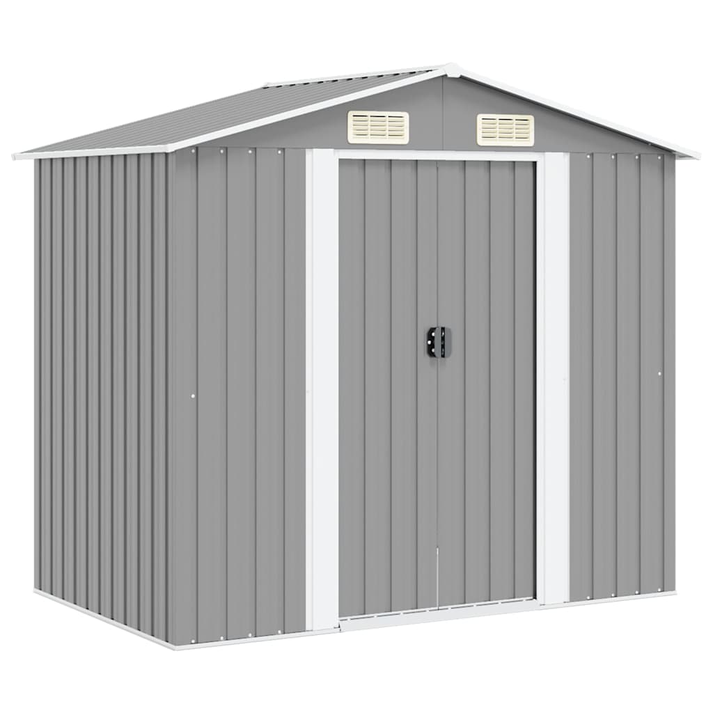 vidaXL Garden Shed | Grey | Galvanised Steel | Large | Garden Shed | Rectangular 1