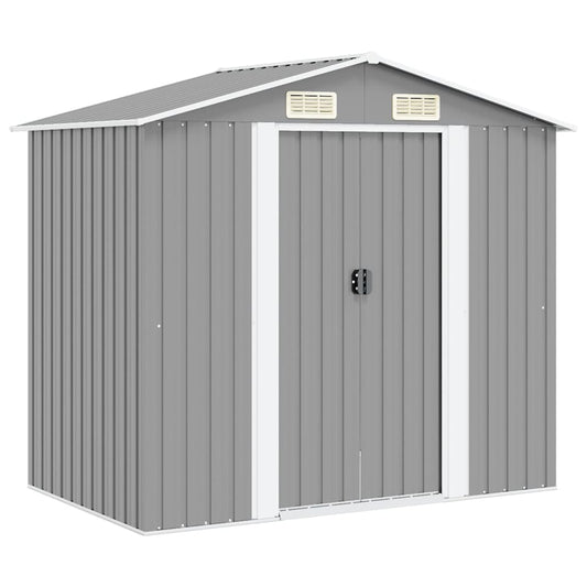 vidaXL Garden Shed | Grey | Galvanised Steel | Large | Garden Shed | Rectangular 1