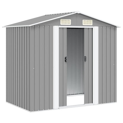 vidaXL Garden Shed | Grey | Galvanised Steel | Large | Garden Shed | Rectangular 4
