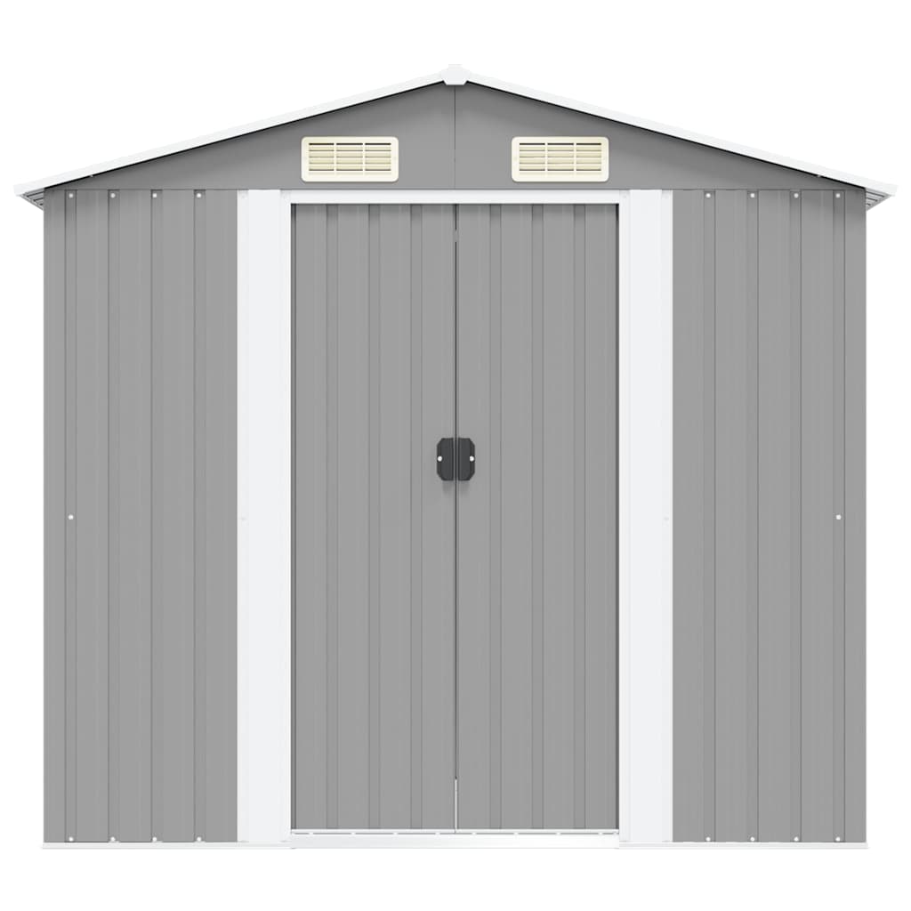 vidaXL Garden Shed | Grey | Galvanised Steel | Large | Garden Shed | Rectangular 5