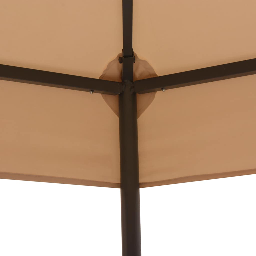 vidaXL Garden Marquee | Beige | Powder-coated steel, Polyester 3