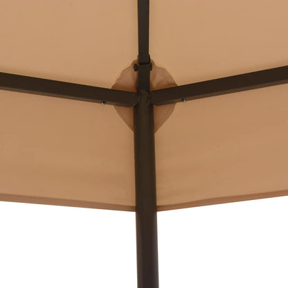 vidaXL Garden Marquee | Beige | Powder-coated steel, Polyester 3