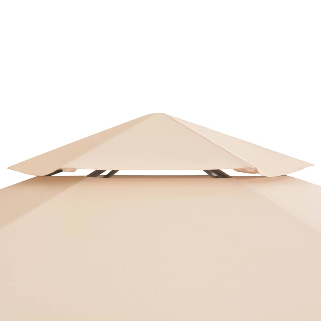 vidaXL Garden Marquee | Beige | Powder-coated steel, Polyester 5