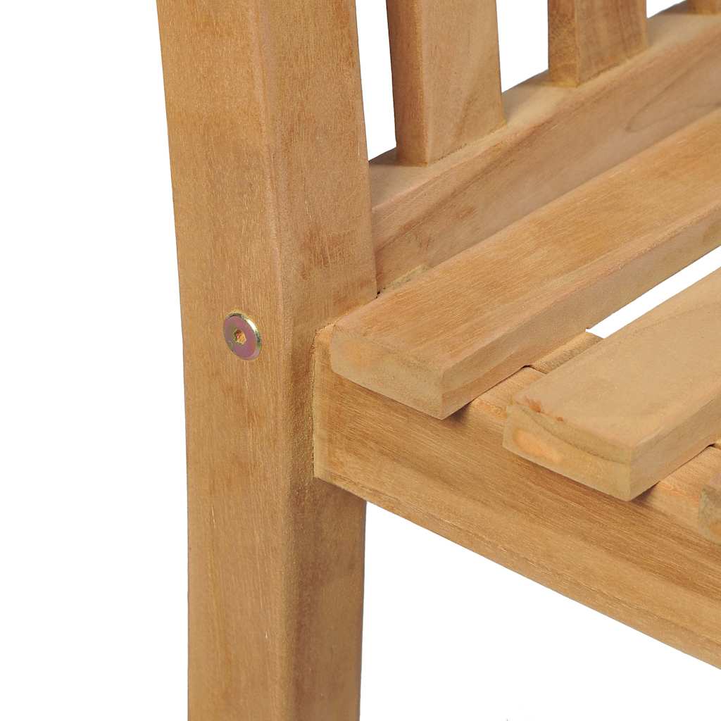 vidaXL Outdoor Chairs 2 pcs Solid Teak Wood 5