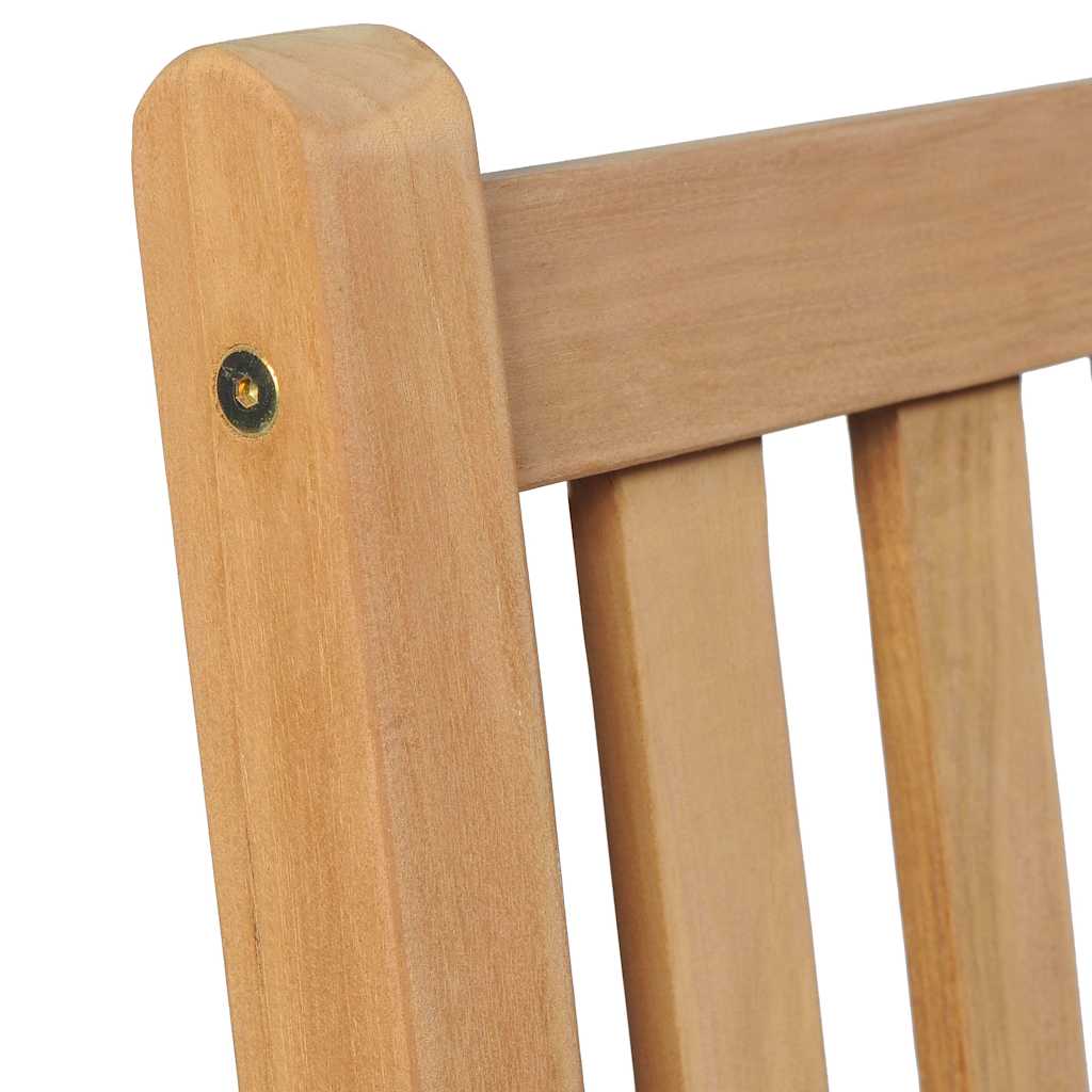 vidaXL Outdoor Chairs 2 pcs Solid Teak Wood 6