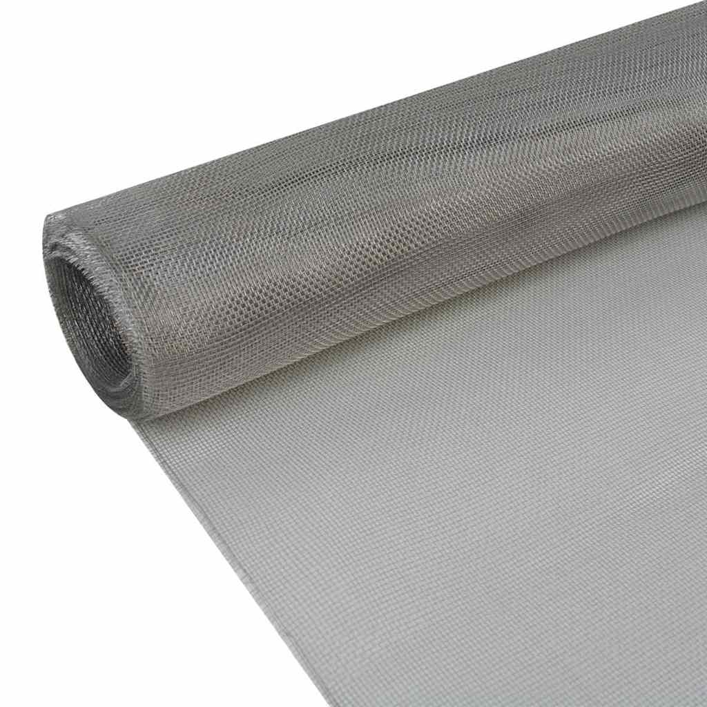 Mesh Screen Stainless Steel Silver Stainless Steel 202 100 cm 1000 cm