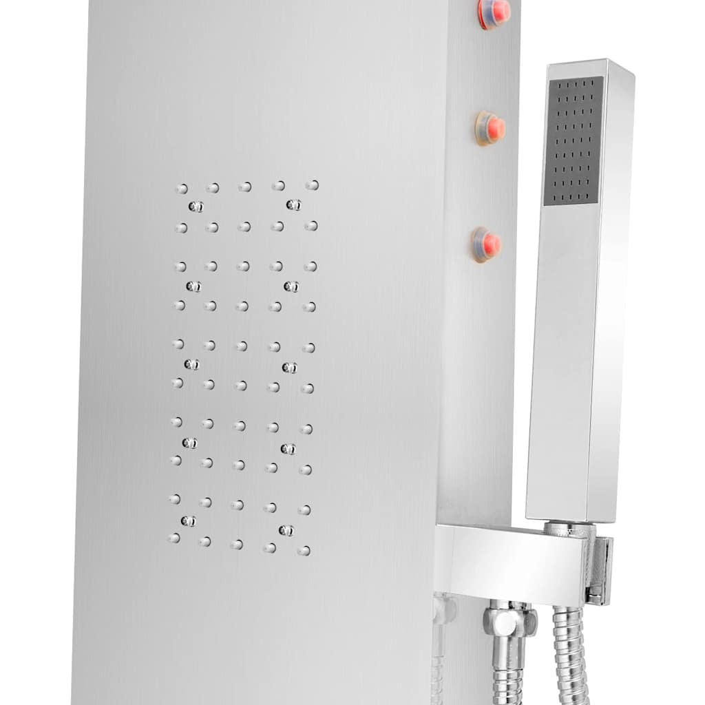 vidaXL Shower Panel System Stainless Steel Curved 6