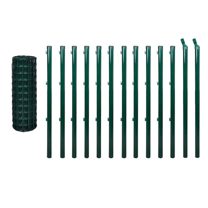 vidaXL Euro Fence Steel 25x1.5 m Green 2