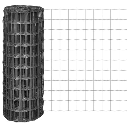 Euro Fence Steel Grey Length 25 m mesh Size 100 x 100 mm 1 m