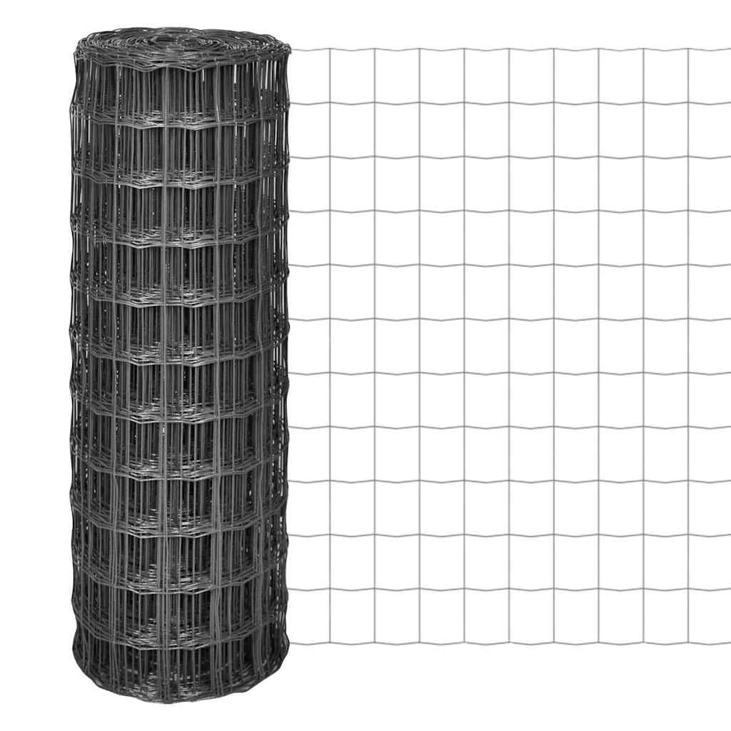 Euro Fence Steel 10x1,7 m Grey 25 m 1.2 m