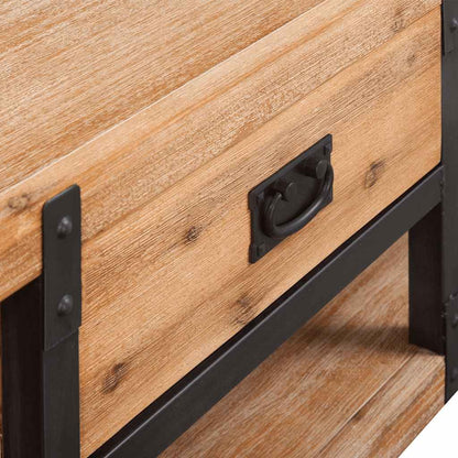 243913 vidaXL TV Stand Solid Acacia Wood 140x40x45 cm 4