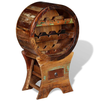 vidaXL Wine Rack for 10 Bottles Solid Reclaimed Wood 1
