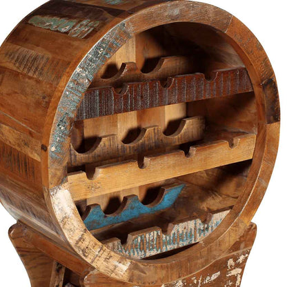vidaXL Wine Rack for 10 Bottles Solid Reclaimed Wood 4