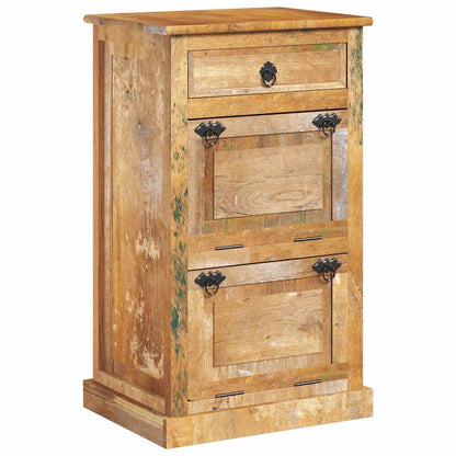 243974 vidaXL 4-Layer Shoe Cabinet with Drawer Solid Reclaimed Wood 2