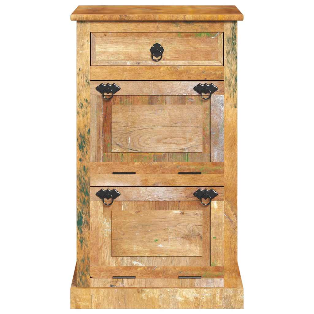 243974 vidaXL 4-Layer Shoe Cabinet with Drawer Solid Reclaimed Wood 4