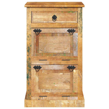 243974 vidaXL 4-Layer Shoe Cabinet with Drawer Solid Reclaimed Wood 4
