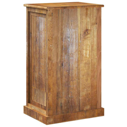 243974 vidaXL 4-Layer Shoe Cabinet with Drawer Solid Reclaimed Wood 5