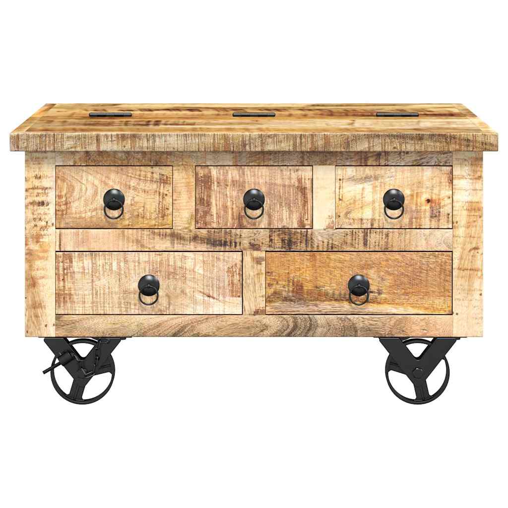 Coffee Table Reclaimed Wood 70x70x38 cm Brown