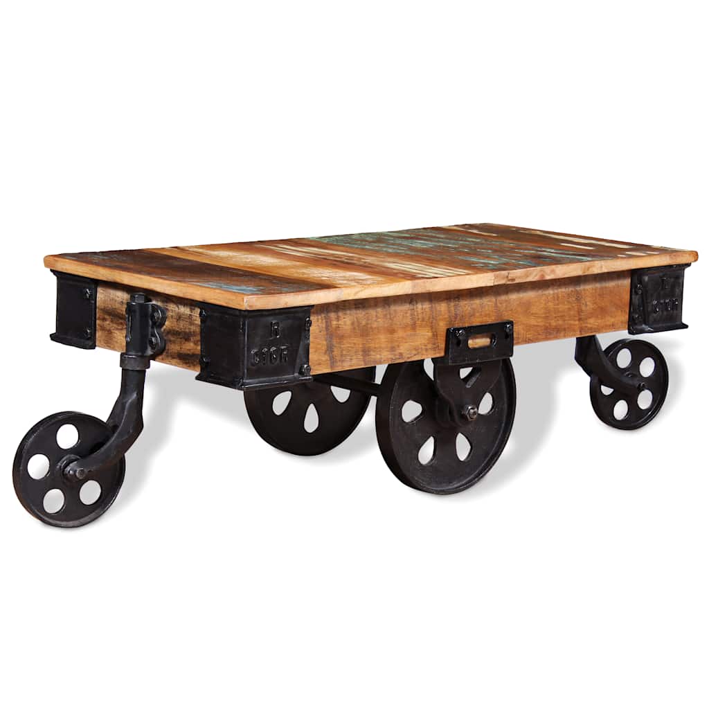 243980 vidaXL Coffee Table Reclaimed Wood 90x45x35 cm 5