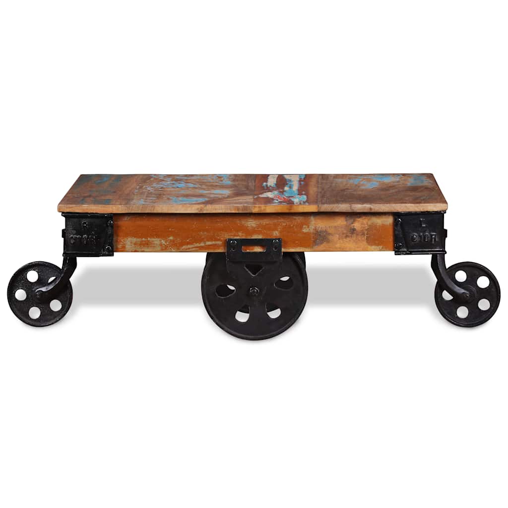 243980 vidaXL Coffee Table Reclaimed Wood 90x45x35 cm 6