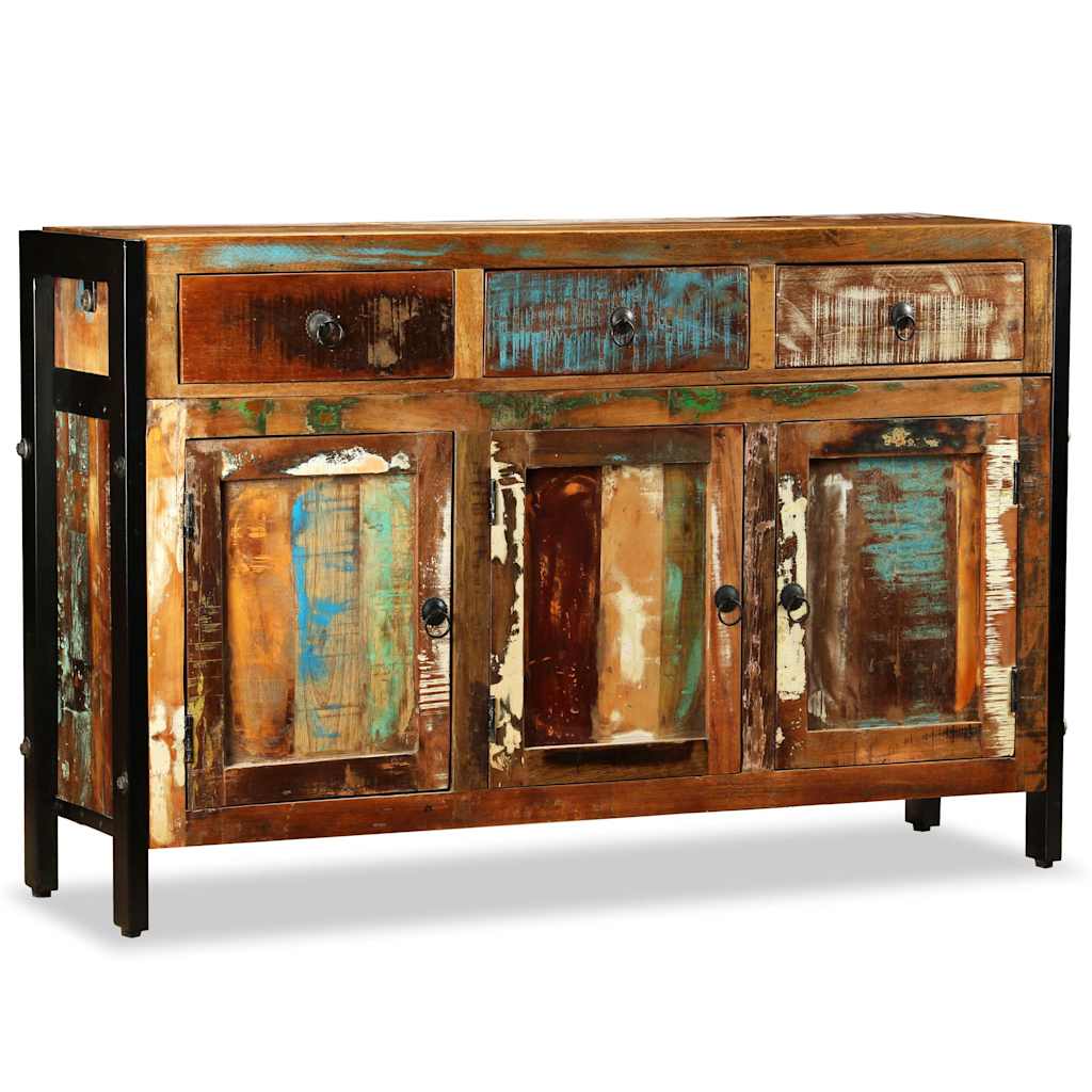 243984 vidaXL Sideboard Solid Reclaimed Wood 120x35x76 cm 2