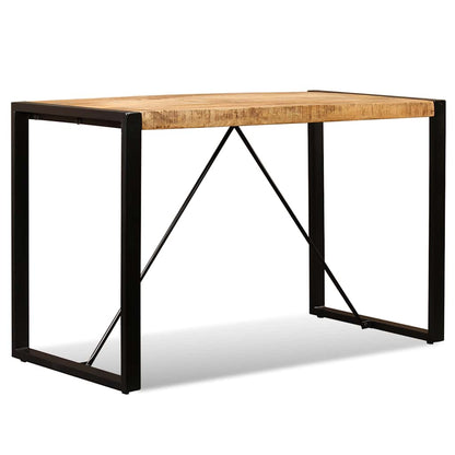 vidaXL Dining Table Solid Rough Mango Wood 120 cm 3