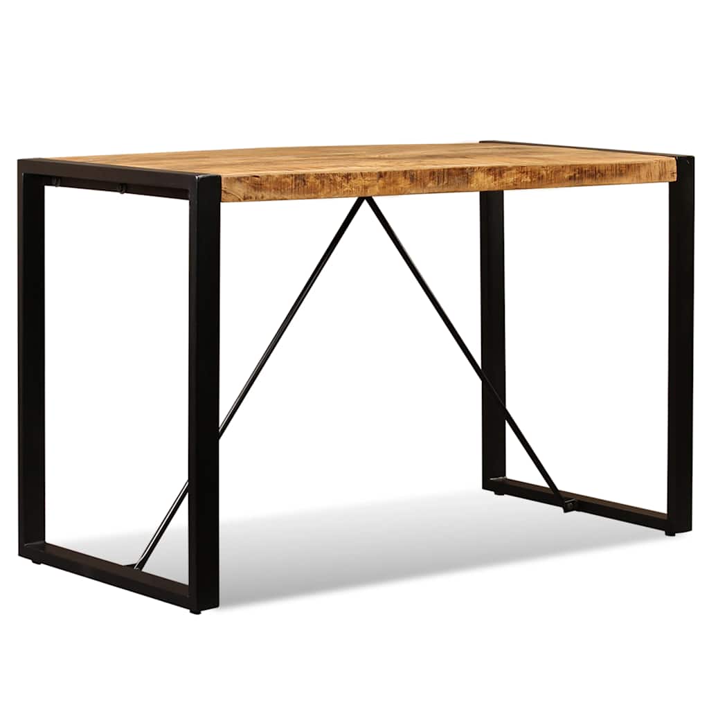 vidaXL Dining Table Solid Rough Mango Wood 120 cm 4